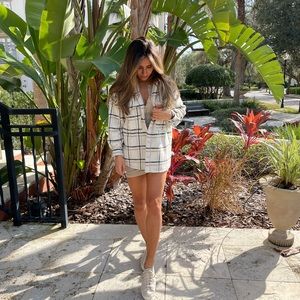 Oversized Plaid jacket